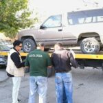Realizan operativo de retiro de vehículos en la colonia Melchor Ocampo