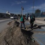 Llega cruzada el cambio a la calle Pedro Meneses Hoyos