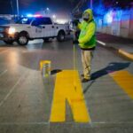 Realiza Seguridad Vial mantenimiento en pintura sobre ave. Tecnológico, Ramón Rayón y Oaxaca