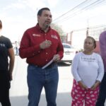 Entrega SUMA calle Zafra en la colonia El Granjero