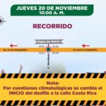 Realizan cambios a recorrido del Desfile de la Revolución Mexicana