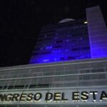 Congreso del Estado se ilumina de azul en el Día Mundial de la Diabetes