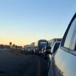 Largas filas de Norte a Sur en el punto de revisión de Precos por operativo militar