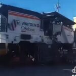 Aclara municipio presencia de maquinaria estacionada en supermercado