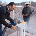 Inaugura JCAS pozo de agua potable en Rancho de Peña, Santa Isabel