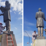 Realiza Parques y Jardines trabajos de mantenimiento en el Monumento a Abraham Lincoln