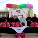 Entrega la SSPM mochilas de la “Cruzada por la Educación”