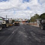 Trabaja municipio en la rehabilitación de la calle Laguna de Guzmán