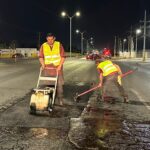 Tapó municipio 2,380 baches durante el mes de abril