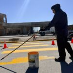 Continúa Control de Tráfico con trabajos de pintura y señalización