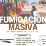 Fumigación masiva contra garrapatas en parques públicos de la Valle del Sol