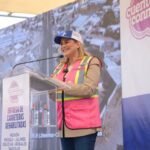 La gobernadora Maru Campos entrega tramo carretero Meoqui-Julimes