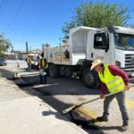 Tapó Obras Públicas más de 100 baches en la colonia División del Norte
