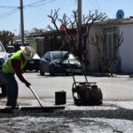 Tapó Obras Públicas más de 2,400 baches durante febrero