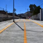 Trabaja Obras Públicas en la pavimentación de la calle Isla Canarias