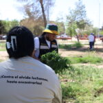 Realizan la primera limpieza colectiva del Memorial Permanente de las Personas Desaparecidas