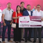 Entrega Presidente Municipal Pérez Cuéllar obras en secundarias de Praderas del Sol