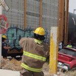 Choque con tren deja una persona lesionada en el Eje Vial Juan Gabriel