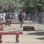 Dan mantenimiento a parque de la Unidad Habitacional Benito Juárez