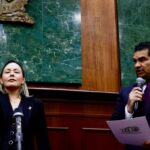 La gobernadora interina, Bonilla refrenda su solidaridad a Rocha Moya