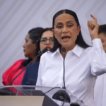 Ariadna Montiel exige juicio contra la gobernadora en mitin frente a Palacio de Gobierno