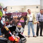 Con rodada, concientiza Seguridad Vial a motociclistas con el uso del casco