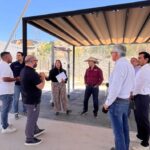Sesiona Comisión de Obras Públicas en obra del Presupuesto Participativo en la colonia Juanita Luna