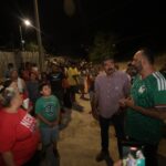 Supervisa Presidente Municipal encendido de luminarias en la Juanita Luna