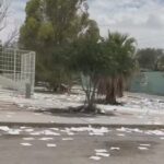 Atiende Limpia reporte de basura en parque arrojada presuntamente por estudiantes de secundaria