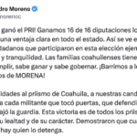 El PRI anuncia carro completo en elecciones de Coahuila