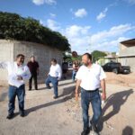 Supervisa alcalde avance de pavimentación del programa SUMA en la colonia Mezquital