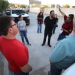 Entrega Presidente Municipal pavimentación de la calle Tamaulipas