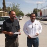 Programa SUMA entrega nueva calle de concreto hidráulico en la colonia El Granjero.