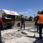 Mantiene Obras Públicas reparación de pavimento en avenida Ejército Nacional