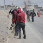 Intensifica Limpia trabajos de mantenimiento en la carretera Juárez Porvenir