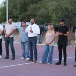 Entregan cancha de handball en Torres del Sur, obra elegida por la ciudadanía