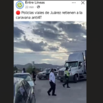 Desmiente Seguridad Vial publicación sobre retención de caravana política.
