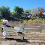 Nebuliza Ecología sector de Anapra y la Pánfilo Natera