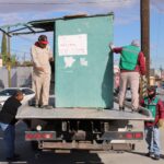 Retira Municipio estructuras que obstruían vía pública