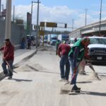Continúan trabajos para atender rezago generado por las lluvias en carretera Juárez–Porvenir