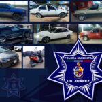 Recupera policía municipal 10 vehículos con reporte de robo gracias a operativo especial